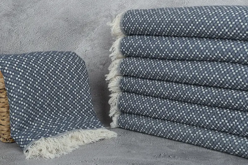 76x68 Cotton Herringbone Towel, Organic Beach Blanket, Bachelorette Gifts, Tablecloth, Personalised Gift, Wedding Favors, Thanksgiving Tablecloth - 3