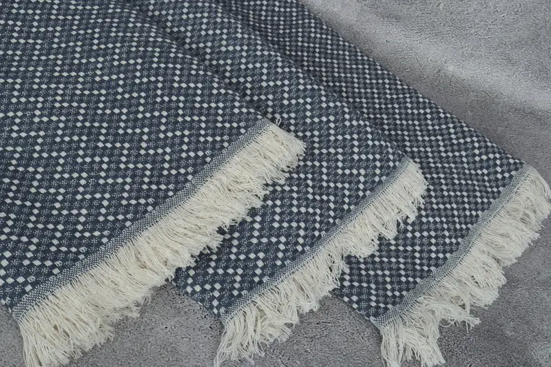76x68 Cotton Herringbone Towel, Organic Beach Blanket, Bachelorette Gifts, Tablecloth, Personalised Gift, Wedding Favors, Thanksgiving Tablecloth - 5