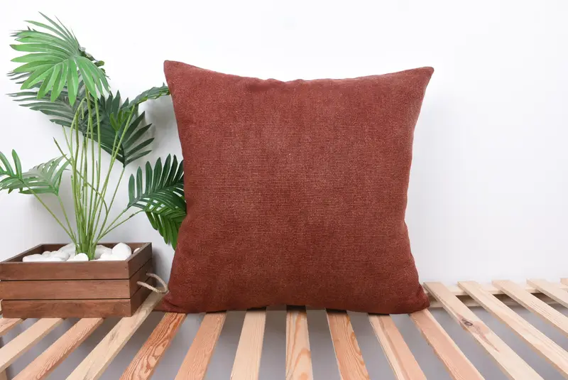 Art Deco Cushion, Turkish Pillow, Square Throw Pillow, Cushion, 24x24 Red Pillow Sham, Designer Throw Pillow, Vintage Pillow, Antique Pillows - 1