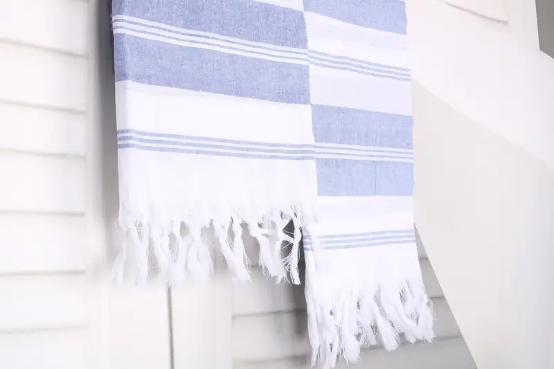 Custom Towel, Personalised Gift, 70x36 Cotton Striped Towel, Embroidered Towel, Sand-free towel, Authentic Turkish hammam peshtemal, Bachelor Towel - 8
