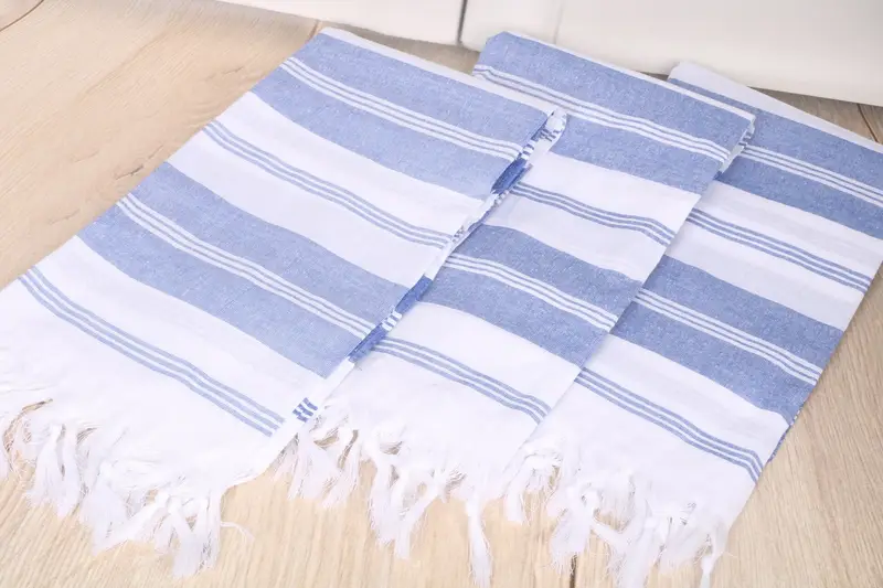 Custom Towel, Personalised Gift, 70x36 Cotton Striped Towel, Embroidered Towel, Sand-free towel, Authentic Turkish hammam peshtemal, Bachelor Towel - 6