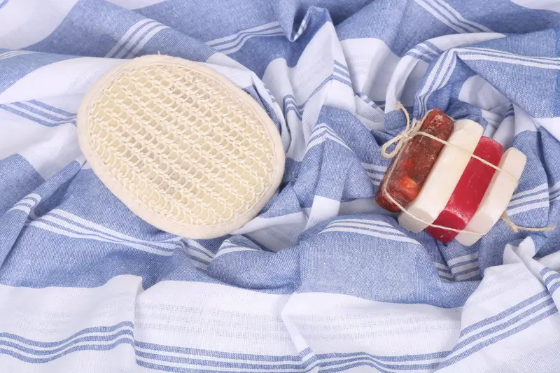 Custom Towel, Personalised Gift, 70x36 Cotton Striped Towel, Embroidered Towel, Sand-free towel, Authentic Turkish hammam peshtemal, Bachelor Towel - 7