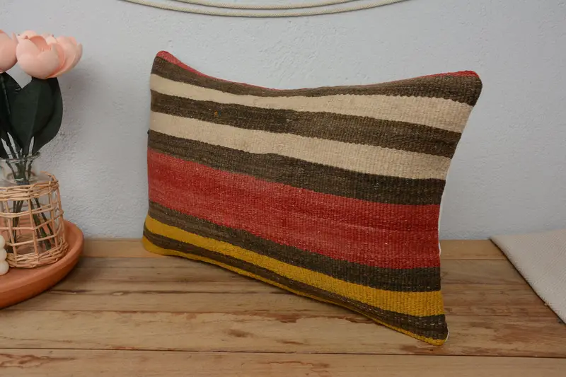 12x20 Red Cushion, Pillow for Couch, Pillow Case, Boho Pillow, Vintage Pillow, Outdoor Pillow, Decorative Pillow Cover, Cotton Cushion Case - 4