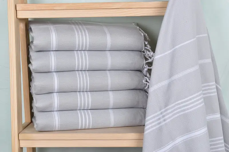70x40 Cotton Striped Towel, Bridesmaid Proposal Gift, Personalized Beach Towel, Beach towel, First Wedding Anniversary Gift, Beach Towel Bulk - 2