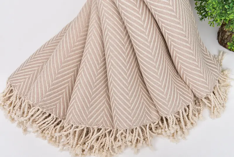 Embroidery Towel, Memorial Gift, 70x40 Cotton Striped Towel, Gift For Him, Lightweight Turkish towel, Sand-resistant towel, Family Gift Basket - 4
