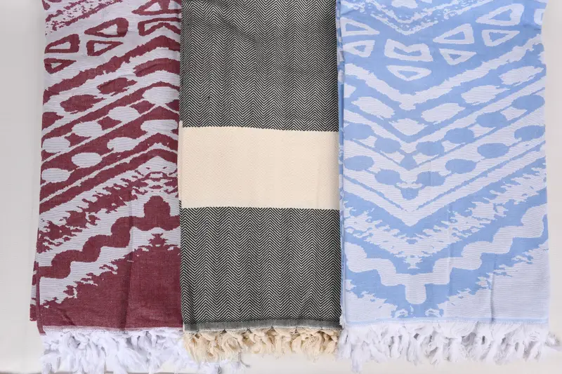 Turkish Towel Blanket, Wedding Gift Ideas, Shower Curtain, Woven Throw Blanket, Bachelorette Gifts, 80x60 Cotton Set of 5 Towel, Throw Blanket Couch - 6