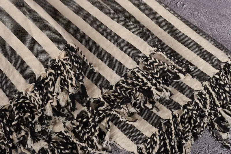 70x40 Linen Striped Towel, Unique Gift, Bath towel, Spooky Bachelorette Party Favors, Bridal Shower Favors, Organic towel, Luxury Turkish Bath Towel - 5
