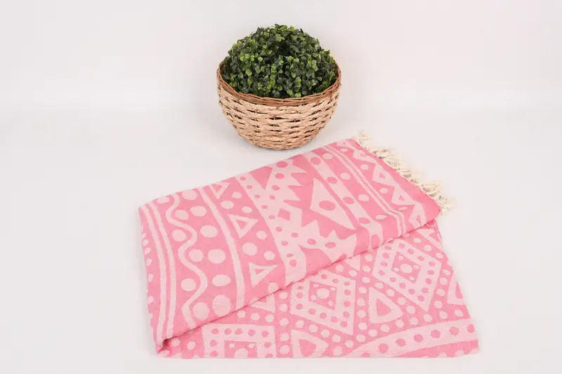 Extra large Turkish bath towel, 70x40 Cotton Round Pattern Towel, Custom Wedding Gift, Custom Gifts, Bridal Shower Gift, Sand-resistant towel - 4