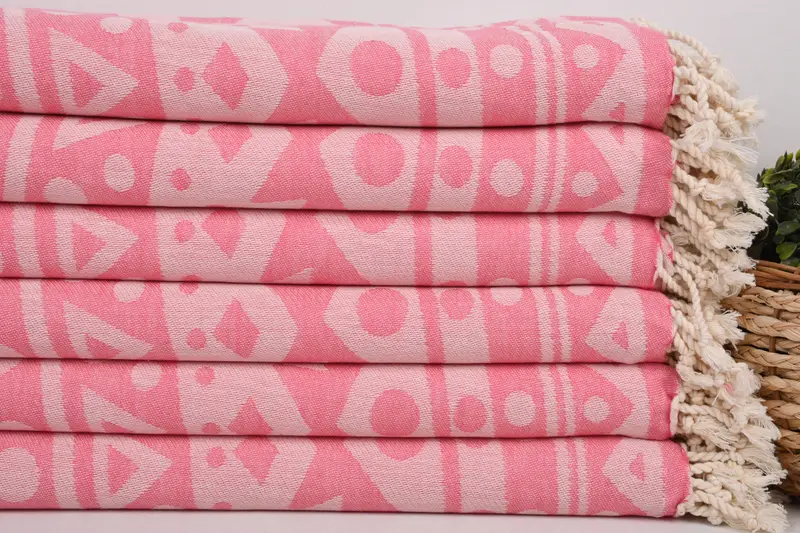 Extra large Turkish bath towel, 70x40 Cotton Round Pattern Towel, Custom Wedding Gift, Custom Gifts, Bridal Shower Gift, Sand-resistant towel - 2