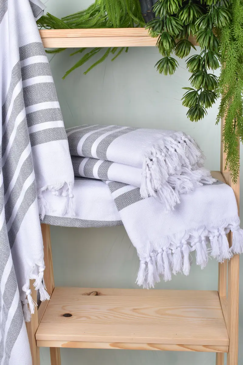 Gift For Her, Gift For Wedding Day, Bachelorette Party Gifts, Scarf Towel, Fouta towel, 70x40 Cotton Herringbone Towel, Bridal Shower Favor - 6