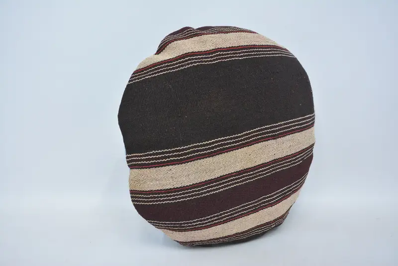 Boho Pillow, 20x20 Brown Cushion Cover, Handmade Throw Pillow Sham, Pillow for Sofa, Farmhouse Cushion Cover, Kilim Pillow Cover, Cushion - 3