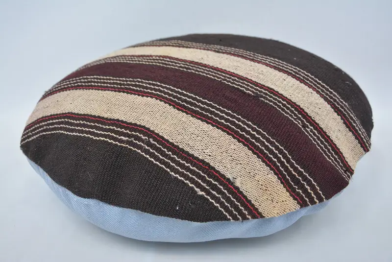Boho Pillow, 20x20 Brown Cushion Cover, Handmade Throw Pillow Sham, Pillow for Sofa, Farmhouse Cushion Cover, Kilim Pillow Cover, Cushion - 6