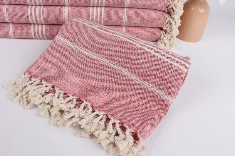 Lightweight Turkish towel, 68x40 Cotton Striped Towel, Spa Towel, Handmade Gift, Personalized Gifts, Vegas Bachelorette Party Favors, Peshtemal - 4