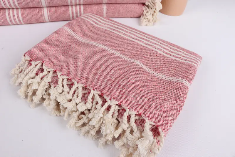 Lightweight Turkish towel, 68x40 Cotton Striped Towel, Spa Towel, Handmade Gift, Personalized Gifts, Vegas Bachelorette Party Favors, Peshtemal - 5