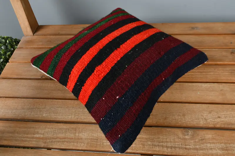 Home Decor Pillow, Pillow, Turkish Pillow, 12x12 Purple Cushion Case, Pet Pillow Case, Sustainable Cushion Cover, Vintage Kilim Pillow - 2