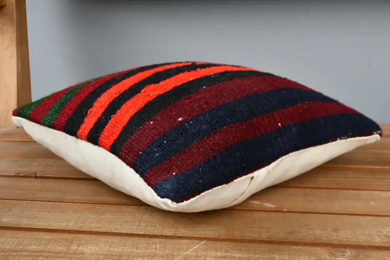 Home Decor Pillow, Pillow, Turkish Pillow, 12x12 Purple Cushion Case, Pet Pillow Case, Sustainable Cushion Cover, Vintage Kilim Pillow - 3