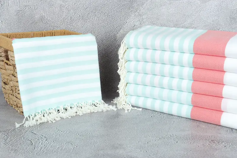 Personalized Gift, Custom Wedding Gift, 70x40 Cotton Striped Towel, Welcome Wedding Gift, Bachelorette Party Gifts Bridesmaids, Monogram Towels - 3