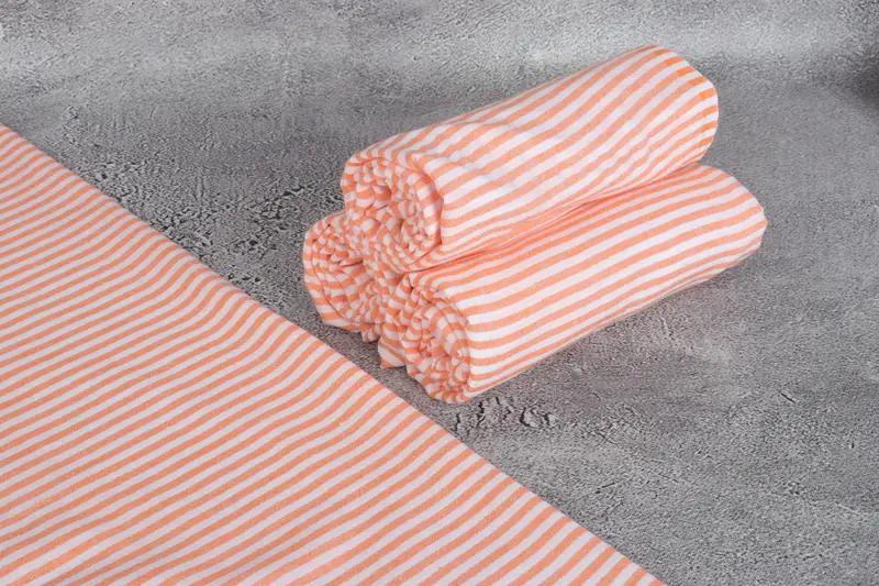 68x36 Cotton Striped Towel, Bachelorette Party Gifts, Wedding Shower Gift, Turkish beach towel, Thin towel, Custom Bath Towel, Sand-free towel - 8