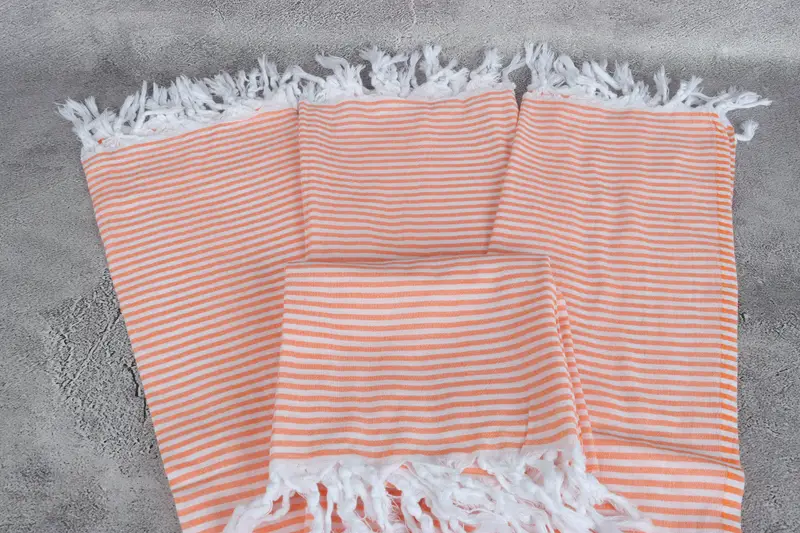 68x36 Cotton Striped Towel, Bachelorette Party Gifts, Wedding Shower Gift, Turkish beach towel, Thin towel, Custom Bath Towel, Sand-free towel - 4