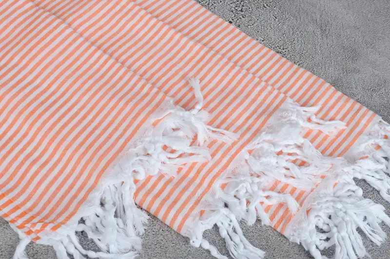 68x36 Cotton Striped Towel, Bachelorette Party Gifts, Wedding Shower Gift, Turkish beach towel, Thin towel, Custom Bath Towel, Sand-free towel - 5