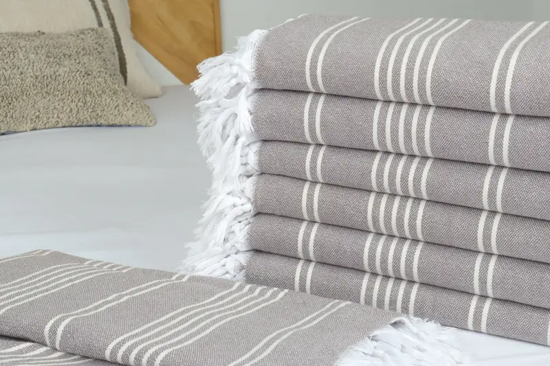 Bachelorette Gifts, 96x70 Cotton Striped Towel, Custom Blanket, Gift For Wedding Day, Turkish Blanket, Couch Throw Blanket, Turkish Cotton Blanket - 3