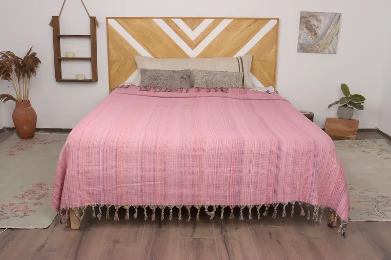 Personalized Home Gift Wedding, Turkish Bedcover, 100x80 Cotton Waffle Towel, Tablecloth, Throw Blanket, Throw Blanket Couch, Maid Of Honor Gift - 7