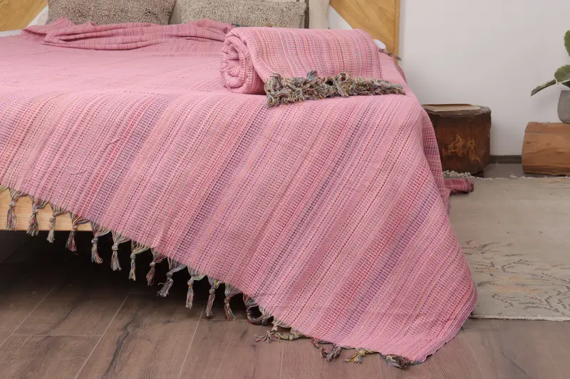 Personalized Home Gift Wedding, Turkish Bedcover, 100x80 Cotton Waffle Towel, Tablecloth, Throw Blanket, Throw Blanket Couch, Maid Of Honor Gift - 1