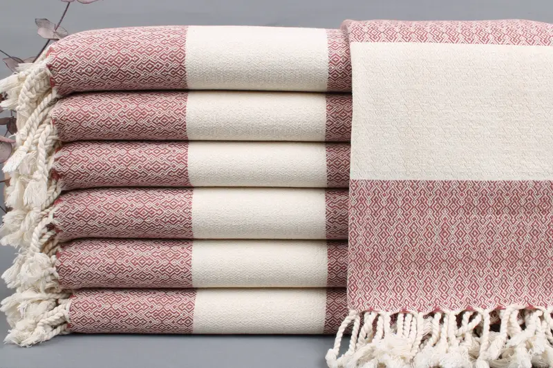 Wedding Gift Towel Turkish Cotton Beige, 36x67 Inches