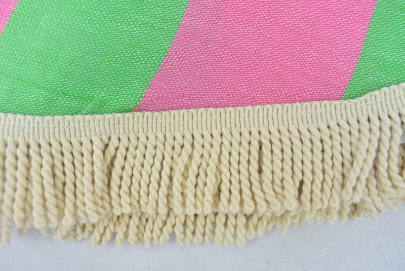 Quick-Dry Beach Towel, Thin towel, Custom Wedding Gift, 64x64 Cotton Striped Round Towel, Bachelorette Favors Beach, Wedding Day Gift For Bride - 7