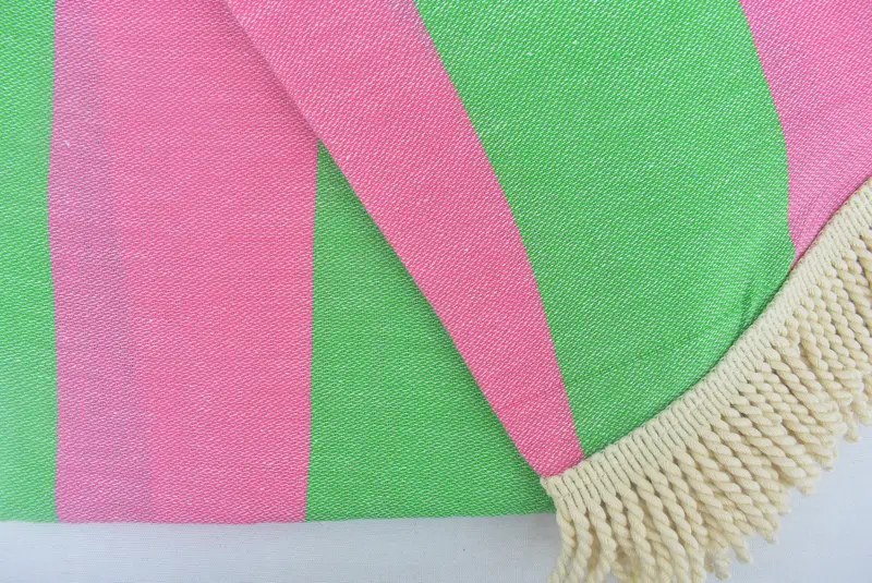 Quick-Dry Beach Towel, Thin towel, Custom Wedding Gift, 64x64 Cotton Striped Round Towel, Bachelorette Favors Beach, Wedding Day Gift For Bride - 6