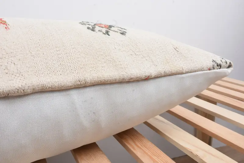 Antique Pillows, Home Decor Pillow, Boho Chic Pillow Case, 16x48 White Cushion Case, Throw Kilim Pillow, Square Throw Cushion Cover, Cushion Cover - 7