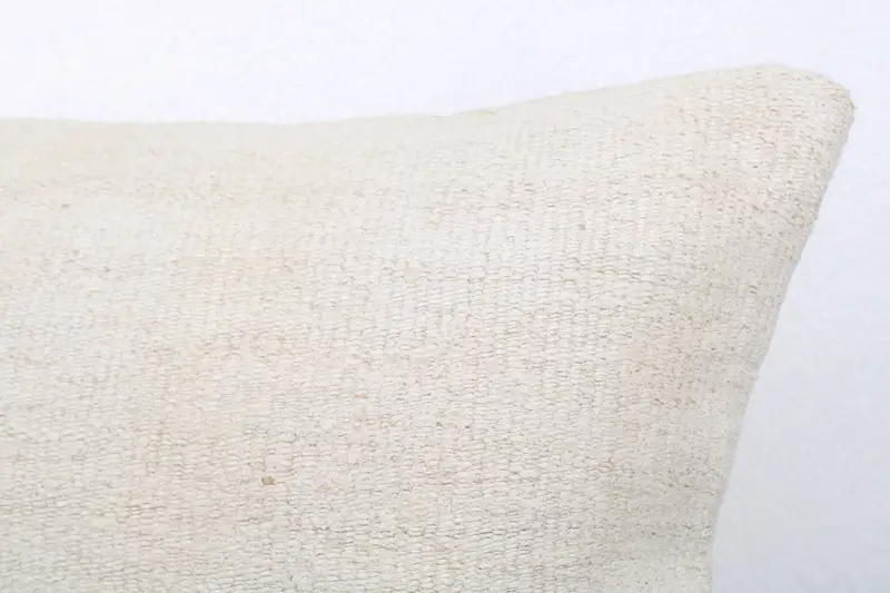 Cushion Case, 12x20 White Cushion Cover, Vintage Pillow, Art Deco Pillow Sham, Kilim Pillow, Home Decor Pillow, Accent Pillow Case - 5