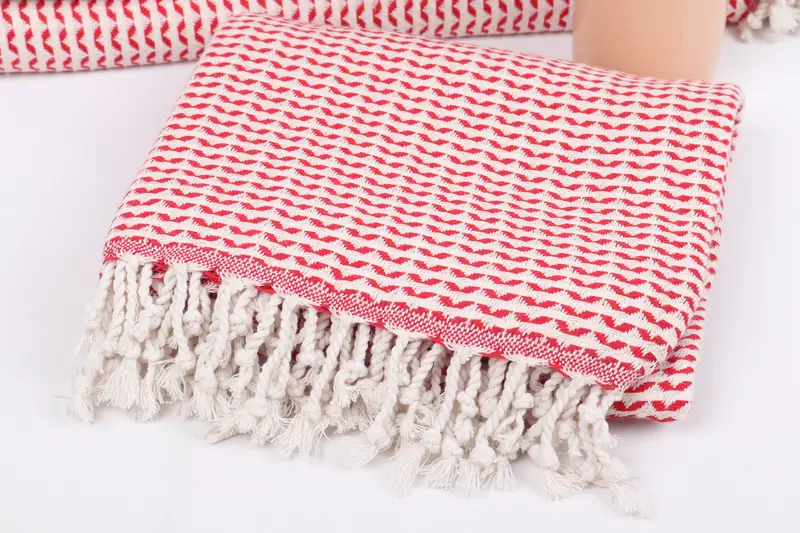 Organic cotton peshtemal for spa and beach, Christmas Favors, 70x40 Cotton Diamond Towel, Bachelorette Party Gift, Gift For Him, Best Beach Towel - 5