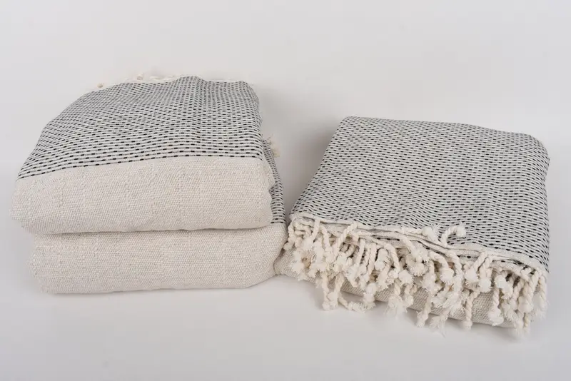 96x96 Cotton Polka Dot Towel, Monogram Blanket, Turkish Tablecloth, Bridesmaid Gifts, Bridal Shower Gift, Gift For Wedding Day, Wedding Shower Gift - 7