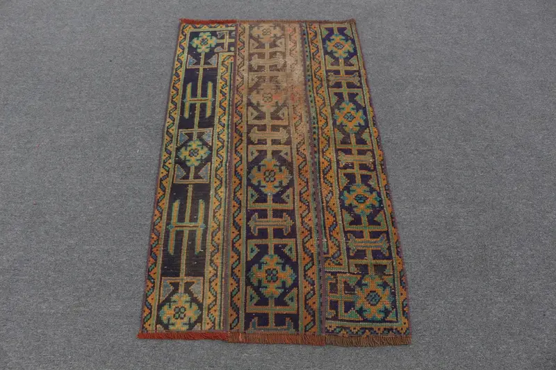 Teppich mit grünen und gelben Punkten, 6,2 x 1,2 m, schickes Dekor