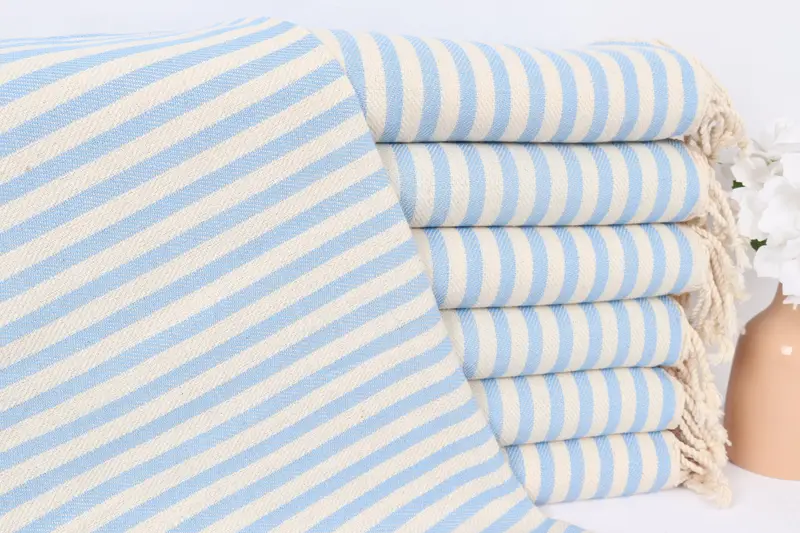 Organik havlu, 40x18 pamuklu çizgili havlu, bekarlık iyiliği, küçük banyo havluları, gelin duş iyilikleri, kişiselleştirilmiş hediyeler, monogram mutfak havlu - 1