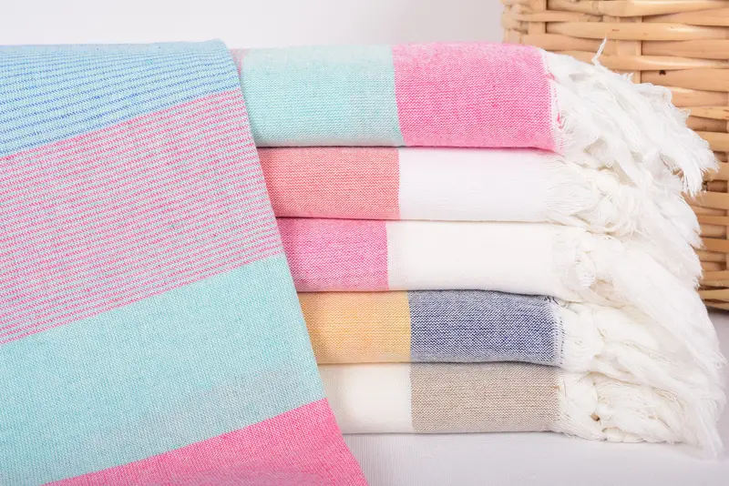 Türkisches Badetuchset, Handtuch mit Namen, Junggesellenpartygeschenke, Schnelltrocknen Peshtemal, 68x40 Baumwollstreifenhandtuch, Wohnkulturgeschenke, weiches Handtuch - 1