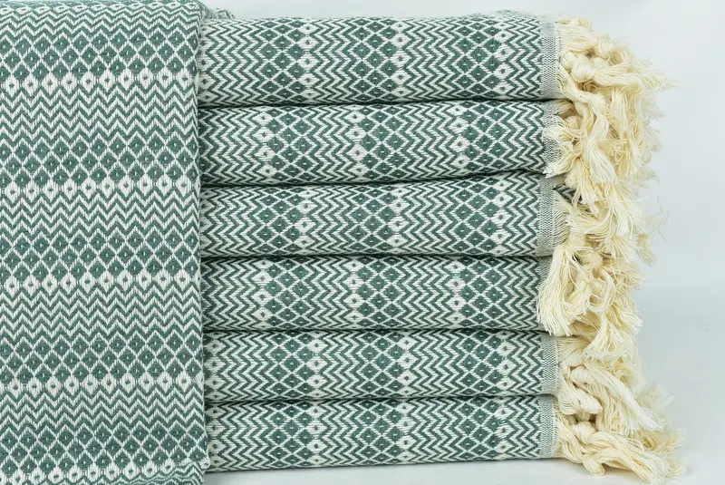 Home Decor Gifts, 70x38 Cotton Diamond Towel, Wedding Gift, Gift For Boyfriend, Bulk Order Towel, Customized Turkish Towel, Embroidered Towel - 1
