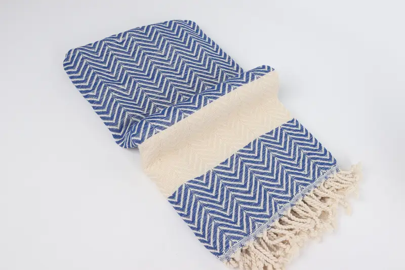 Eco-Friendly Turkish Towel, Employee Gifts, 70x40 Cotton Zig zag Towel, Monogrammed Beach Towel, Quick-Dry Beach Towel, Quick-dry towel, Spa Towel - 6