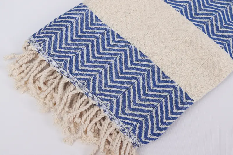 Eco-Friendly Turkish Towel, Employee Gifts, 70x40 Cotton Zig zag Towel, Monogrammed Beach Towel, Quick-Dry Beach Towel, Quick-dry towel, Spa Towel - 7