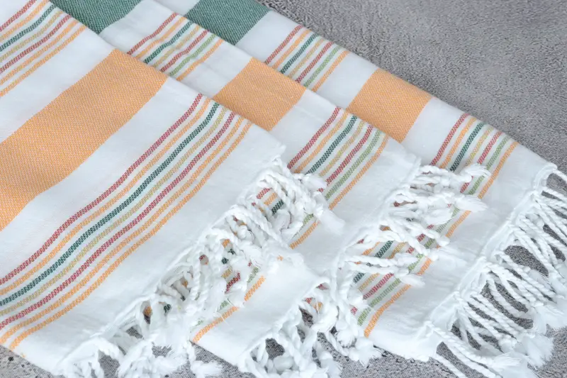 Bridal Shower Gift, 76x38 Cotton Striped Towel, Wedding Gift, Valentines Day Gift For Him, Large Beach Towel Personalized, Absorbent Turkish towel - 5