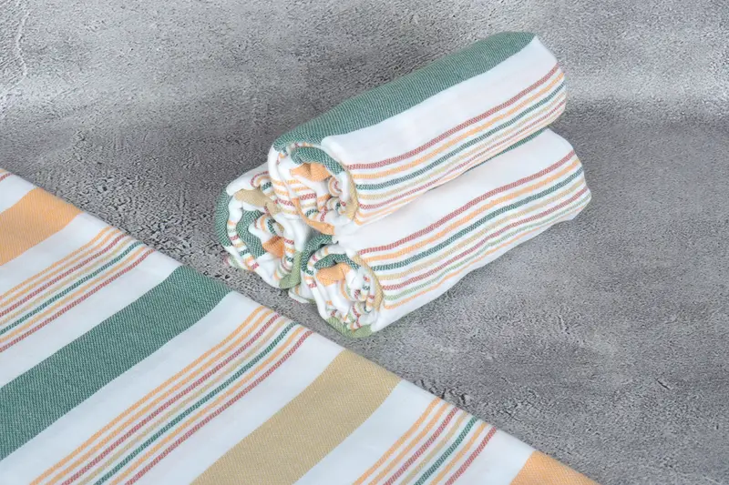 Bridal Shower Gift, 76x38 Cotton Striped Towel, Wedding Gift, Valentines Day Gift For Him, Large Beach Towel Personalized, Absorbent Turkish towel - 8