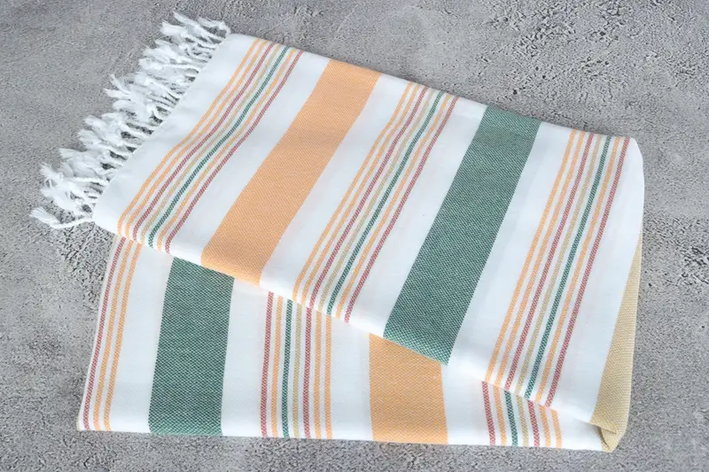 Bridal Shower Gift, 76x38 Cotton Striped Towel, Wedding Gift, Valentines Day Gift For Him, Large Beach Towel Personalized, Absorbent Turkish towel - 6