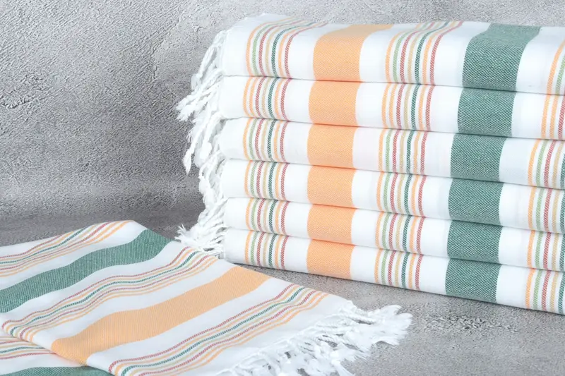 Bridal Shower Gift, 76x38 Cotton Striped Towel, Wedding Gift, Valentines Day Gift For Him, Large Beach Towel Personalized, Absorbent Turkish towel - 2