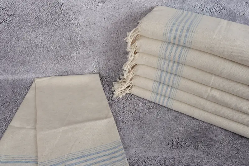 Boyfriend Christmas Gift, Gift For Him, Wedding Hand Made Gift, Wedding Favors, 36x18 Linen Striped Towel, Turkish Tea Towel, Monogram Kitchen Towel - 2