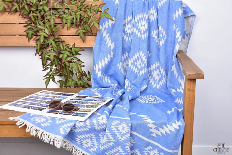 Housewarming Gift, Peshtemal, Personalized Gifts, Best Beach Towel, Pool Towels, Organic cotton Turkish peshtemal towel, Beach Size Towel - 3