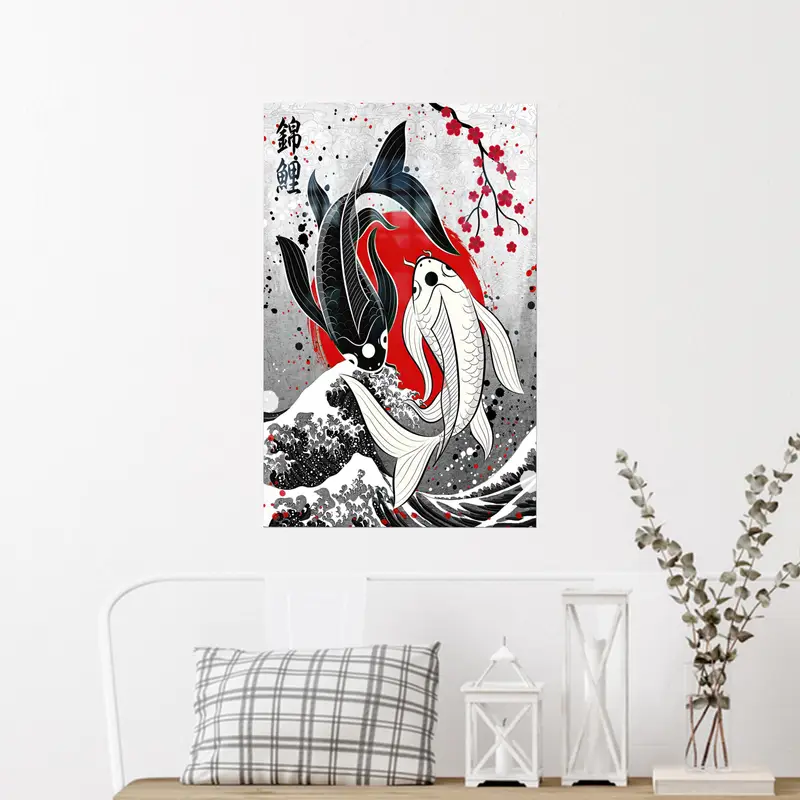 Modern Anime Balık Baskılı Cam: Trendy, Benzersiz, Mükemmel Hediye