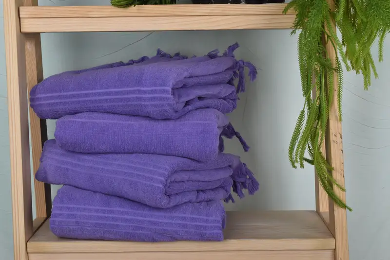 Embroidered Towel, 70x36 Cotton Striped Terry Towel, Family Gift, Soft towel, Quick-Dry Beach Towel, Eco-friendly Turkish towel for home and travel - 7