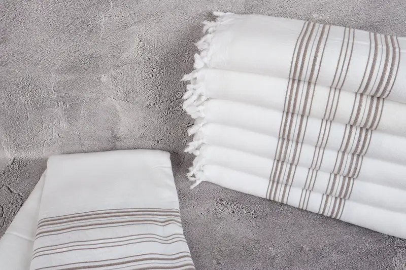 70x40 Cotton Striped Terry Towel, Xmas Gifts, Turkish beach towel, Best Friend Gift, Turkish hand towel, Turkish Beach Towel Bulk, Summer Towel - 2
