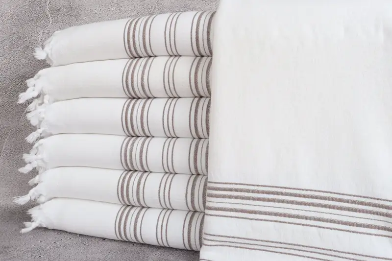 70x40 Cotton Striped Terry Towel, Xmas Gifts, Turkish beach towel, Best Friend Gift, Turkish hand towel, Turkish Beach Towel Bulk, Summer Towel - 1